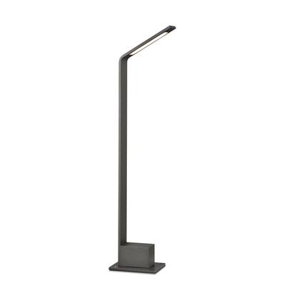 Borne de jardin LED 6W, 80cm, IP65 - Gris, 810lm, 4000K, luminaire d'extérieur