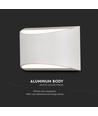 Applique murale LED 10W haut/bas - Bridgelux chip, IP54, blanc, 4000K