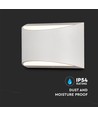 Applique murale LED 10W haut/bas - Bridgelux chip, IP54, blanc, 4000K