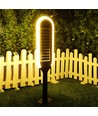 Borne solaire LED 5W Solara avec détecteur - IP65, 400lm, noir/blanc, avec piquet et batterie