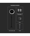 Lot de 2 bornes solaires LED 3W - IP65, 2-en-1 piquet ou pied, hauteur réglable 42-80cm, noir/blanc, avec batterie