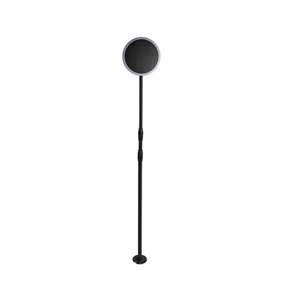 Borne solaire LED 8W Solara - IP65, 360 degrés, hauteur réglable, capteur crépusculaire, avec batterie