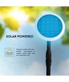 Borne solaire LED 8W Solara - IP65, 360 degrés, hauteur réglable, capteur crépusculaire, avec batterie
