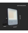 Projecteur LED 50W - 6400K Boîtier Noir, Verre Gris, 185lm/W