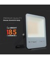 Projecteur LED 50W - 6400K Boîtier Noir, Verre Gris, 185lm/W