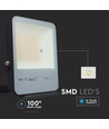 Projecteur LED 50W - 6400K Boîtier Noir, Verre Gris, 185lm/W