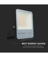 Projecteur LED 50W - 6400K Boîtier Noir, Verre Gris, 185lm/W