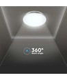 Plafonnier LED designer 40W - 4000lm, 3-en-1 CCT, dimmable avec télécommande, Ø39,5cm, Wave cover