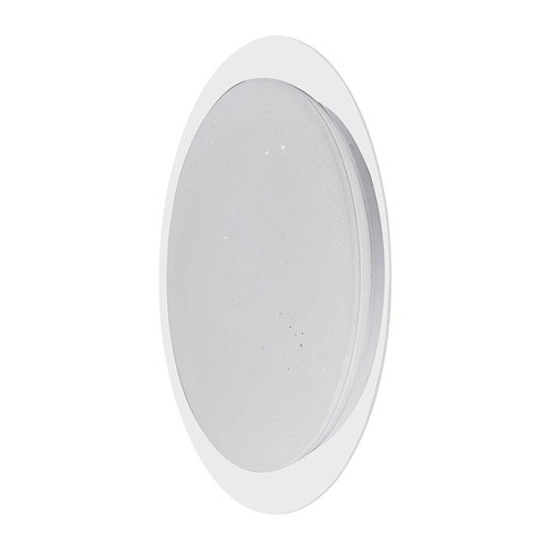Plafonnier LED Designer Dome 40W - Ø40cm, changement de couleur CCT, dimmable, effet ciel étoilé, avec télécommande