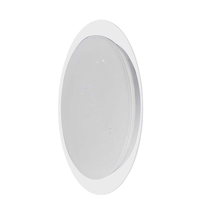 Plafonnier LED Designer Dome 40W - Ø40cm, changement de couleur CCT, dimmable, effet ciel étoilé, avec télécommande