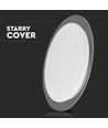 Plafonnier LED Designer Dome 40W - Ø40cm, changement de couleur CCT, dimmable, effet ciel étoilé, avec télécommande