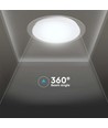 Plafonnier LED Designer Dome 40W - Ø40cm, changement de couleur CCT, dimmable, effet ciel étoilé, avec télécommande