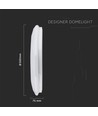 Plafonnier LED design - 30W/60W/30W, télécommande, changement CCT, dimmable, abat-jour en diamant