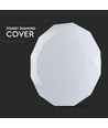 Plafonnier LED design - 30W/60W/30W, télécommande, changement CCT, dimmable, abat-jour en diamant