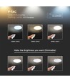 Plafonnier LED design - 30W/60W/30W, télécommande, changement CCT, dimmable, abat-jour en diamant