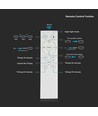 Plafonnier LED design - 30W/60W/30W, télécommande, changement CCT, dimmable, abat-jour en diamant