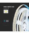 Bande LED 240 SMD 20W/m - 6500K, Haute Luminosité, IP20, 5m/rouleau