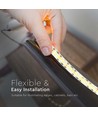 Ruban LED 5m 17W/m - 12V DC, IP20, 204 LED par mètre