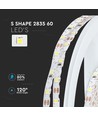 Ruban LED ZigZag 5m 5W/m - 12V DC, IP20, 60 LED par mètre