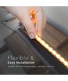 5m 10W/m COB-LED strip, 6500K - 24V, IP20, 280 LED par mètre, COB LED