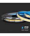 5m 10W/m COB-LED strip, 6500K - 24V, IP20, 280 LED par mètre, COB LED