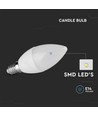Ampoule LED bougie 4,5W E14 - 6500K, 6 pcs/paquet