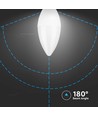 Ampoule LED bougie 4,5W E14 - 6500K, 6 pcs/paquet