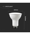 6 pcs. 4,5W LED ampoules - GU10, 400lm, 110 degrés, verre dépoli