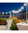 Guirlande lumineuse LED 0,5W - 10m, 20 ampoules, prise EU, 6000K, 24V