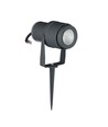 Spot de jardin LED 12W avec piquet - Gris, IP65 extérieur, 3000K