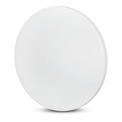 Plafonnier LED 18W effet ciel étoilé, Ø31cm - 3-en-1 CCT, 100lm/W, bord blanc, source lumineuse incl.