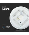 Plafonnier LED 18W effet ciel étoilé, Ø31cm - 3-en-1 CCT, 100lm/W, bord blanc, source lumineuse incl.