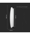 Plafonnier LED 36W effet étoilé - Ø48cm, 3-en-1 CCT, 3900lm, bord blanc, source lumineuse incl.