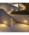 Applique murale extérieure 12W - 1250lm, IP65, gris, 6400K, largeur 26,5cm