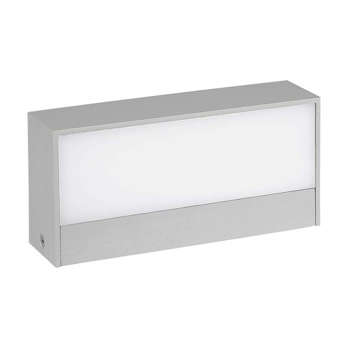 Boîtier extérieur 9W - LED, haut/bas, lumière douce, medium, 6400K, gris