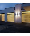 Boîtier extérieur 9W - LED, haut/bas, lumière douce, medium, 6400K, gris