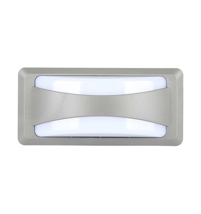 Applique murale LED 12W - Softlight, 4000K, Boîtier gris