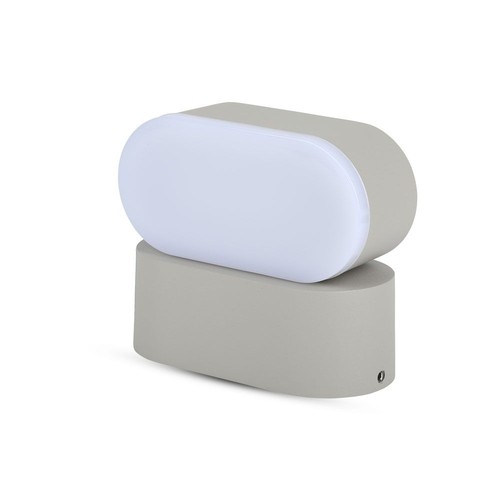 Applique murale LED 5W - IP65, gris, 4000K, orientable, 11 x 5,4 cm