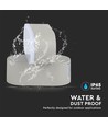 Applique murale LED 5W - IP65, gris, 4000K, orientable, 11 x 5,4 cm