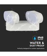 Applique murale LED 2x5W - Direction réglable, Extérieur IP65, 3000K, Blanc, Boîtier
