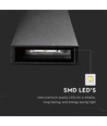Applique murale noire 6W avec éclairage haut/bas - IP65, aluminium, 3000K, source lumineuse incluse