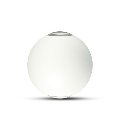 Applique murale LED blanche 4W - IP65, 3000K, ronde, extérieur, source lumineuse incluse
