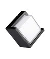 Applique murale 12W 4000K noire, carrée