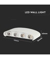 Applique murale LED 7W blanc sable - 940lm, 4000K, source lumineuse incl.