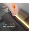 5m 13W/m RGB COB-LED strip - 24V, IP20, 422 LED par mètre, largeur 10mm