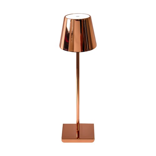 Lampe de table LED rechargeable 3W, or - Tactile dimmable, 3000K, batterie 4000mAh, 5V USB
