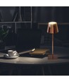 Lampe de table LED rechargeable 3W, or - Tactile dimmable, 3000K, batterie 4000mAh, 5V USB