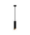 GU10 Suspension Ø5,5x20cm - noir, sans source lumineuse