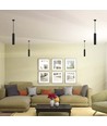 V-Tac Suspension GU10 Ø5,5x30cm - Noir, sans source lumineuse