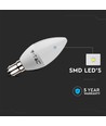 Ampoule flamme LED B15 5,5W dimmable - Samsung LED chip, 3000K, blanc chaud, remplace 40W